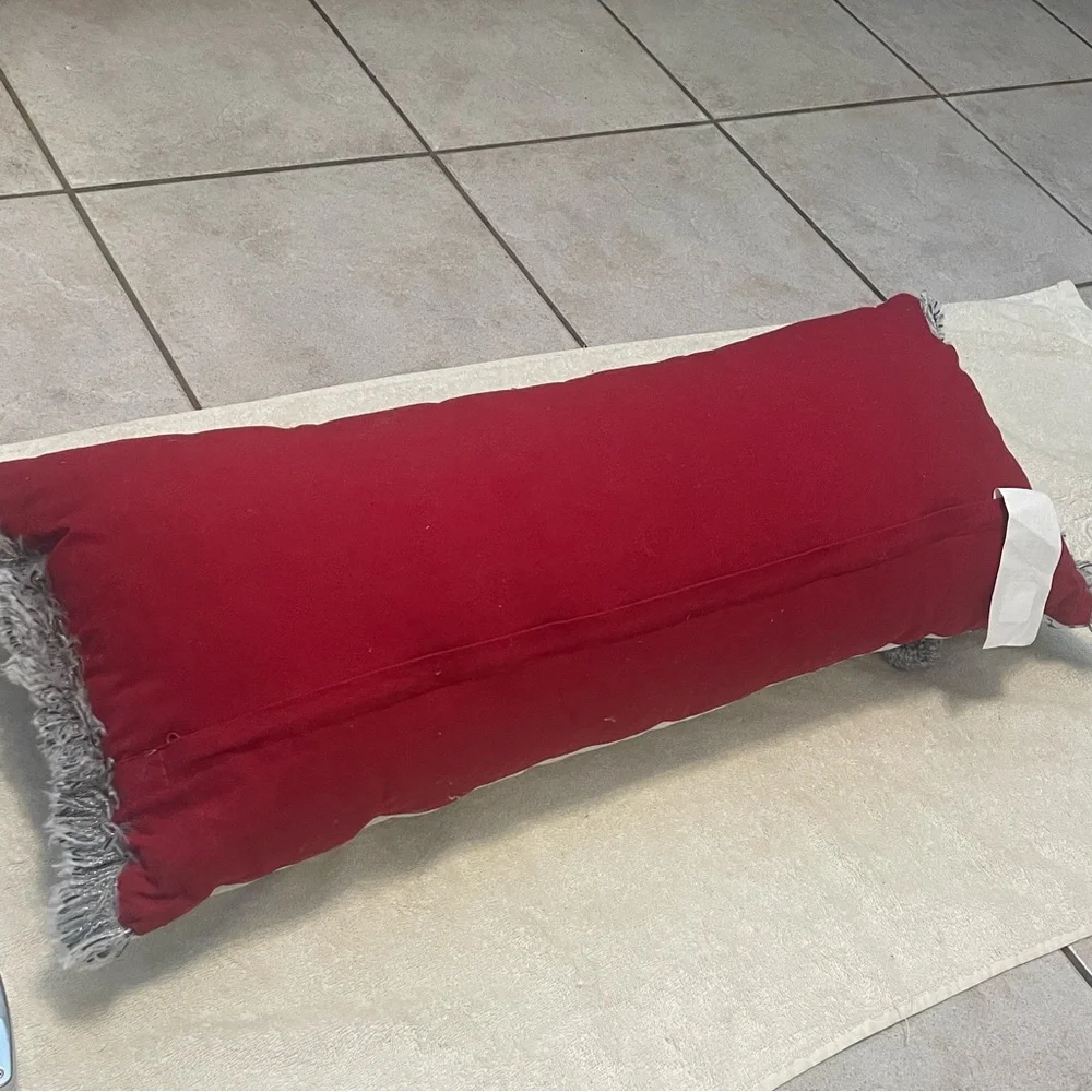 Holiday Dog Lumbar Decorative Pillow